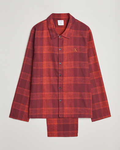 Mies |  | Calvin Klein | Cotton Checked Pyjama Set Red