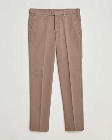 Mies | Housut | Oscar Jacobson | Danwick Cotton Trousers Light Brown