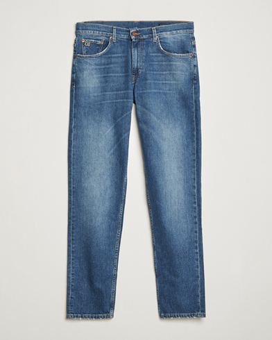 Mies | Siniset farkut | Oscar Jacobson | Johan Cotton Stretch Jeans Vintage Wash