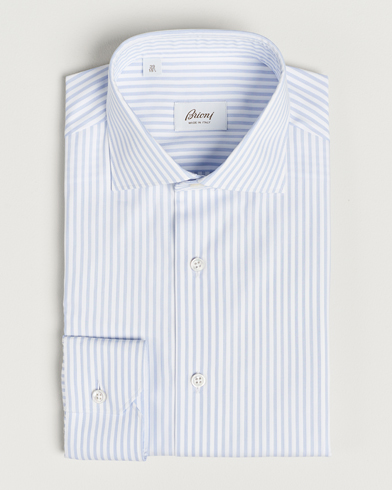 Mies | Brioni | Brioni | Slim Fit Striped Dress Shirt Light Blue