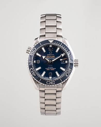 Mies | Pre-Owned & Vintage Watches | Omega Pre-Owned | Seamaster Planet Ocean Steel Blue
