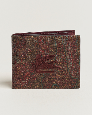Mies | Lompakot | Etro | Paisley Leather Wallet Burgundy