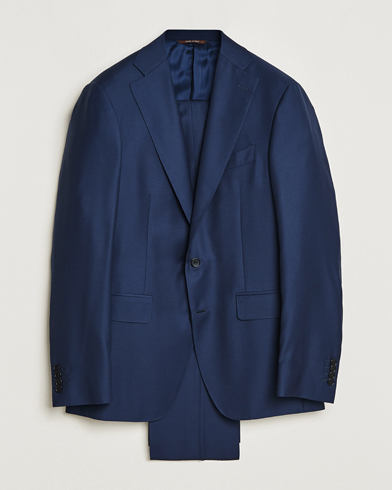 Mies | Canali | Canali | Super 130s Wool Capri Suit Dark Blue