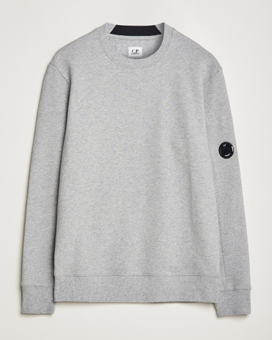 Mies | Harmaat collepuserot | C.P. Company | Diagonal Raised Fleece Lens Sweatshirt Grey Melange