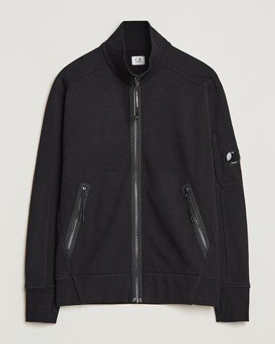 Mies | Full-zip | C.P. Company | Diagonal Raised Fleece Full Zip Lens Sweatshirt Black