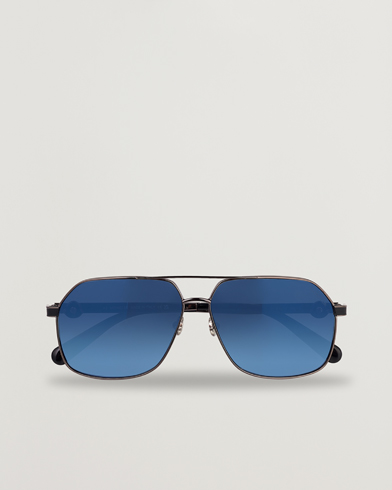 Mies |  | Moncler Lunettes | Icepol Sunglasses Shiny Gunmetal/Blue Mirror
