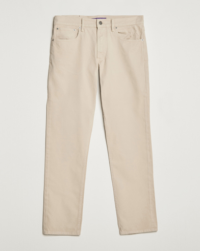 Mies | Vaatteet | Ralph Lauren Purple Label | Slim Fit 5-Pocket Pants Sand
