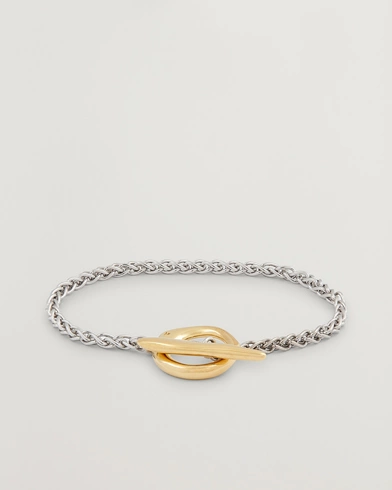 Mies |  | Tom Wood | Robin Bracelet Duo Silver/Gold
