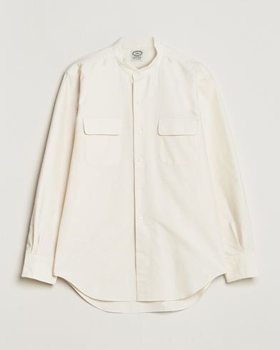 Mies | Kamakura Shirts | Kamakura Shirts | Vintage Ivy Band Collar Shirt Beige
