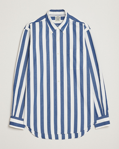 Mies | Kamakura Shirts | Kamakura Shirts | Vintage Ivy Button Down Shirt Blue Stripe