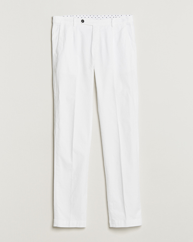 Mies | Chinot | Massimo Alba | Ionio Cotton/Cashmere Trousers White
