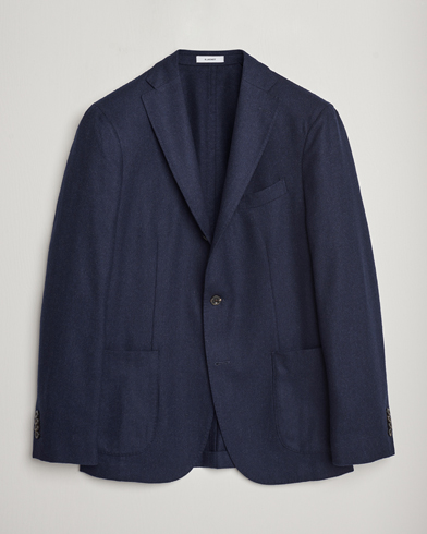 Mies |  | Boglioli | K Jacket Washed Flannel Blazer Navy
