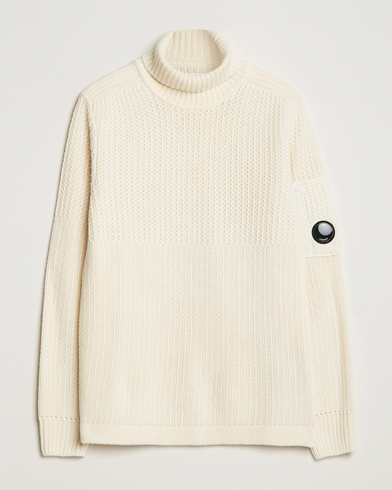 Mies | Osastot | C.P. Company | Heavy Knitted Lambswool Rollneck White