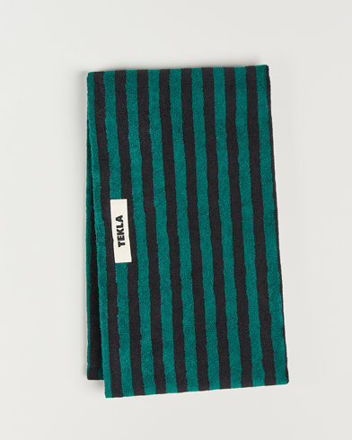 Mies |  | Tekla | Organic Terry Beach Towel Ivy Stripes