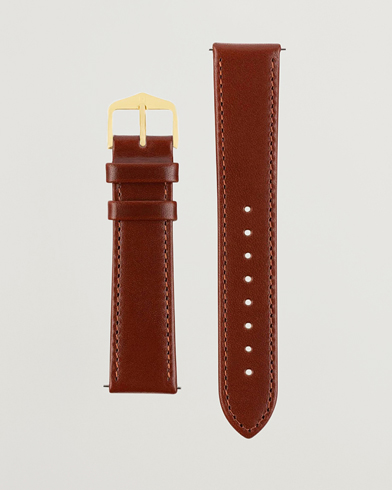 Mies |  | HIRSCH | Osiris Calf Leather Watch Strap Mid Brown
