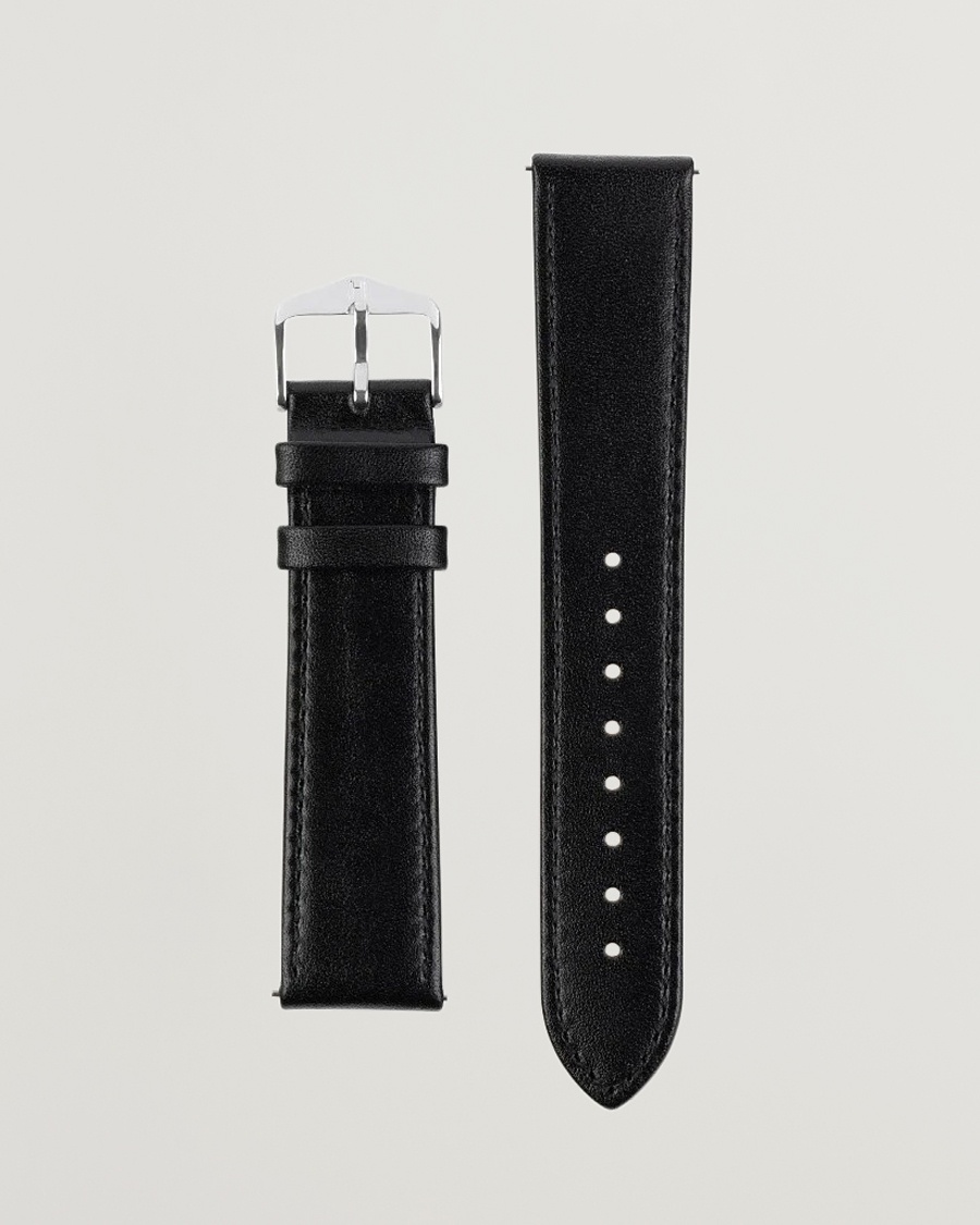 HIRSCH Osiris Calf Leather Watch Strap Black – Musta
