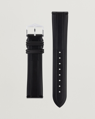 Mies |  | HIRSCH | Hevea Rubber Watch Strap Black