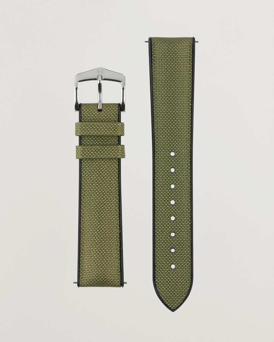HIRSCH Arne Sailcloth Effect Performance Watch Strap Olive – Vihreä