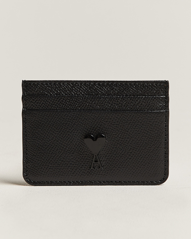Mies | AMI | AMI | Tonal Logo Leather Cardholder Black