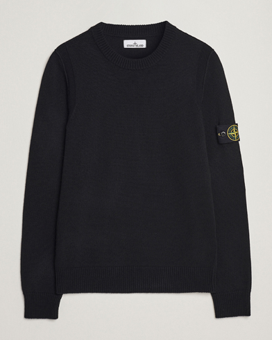 Mies | Stone Island | Stone Island | Knitted Lambwool Sweater Black