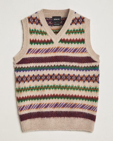Mies |  | Howlin' | Brushed Wool Vest Biscuit