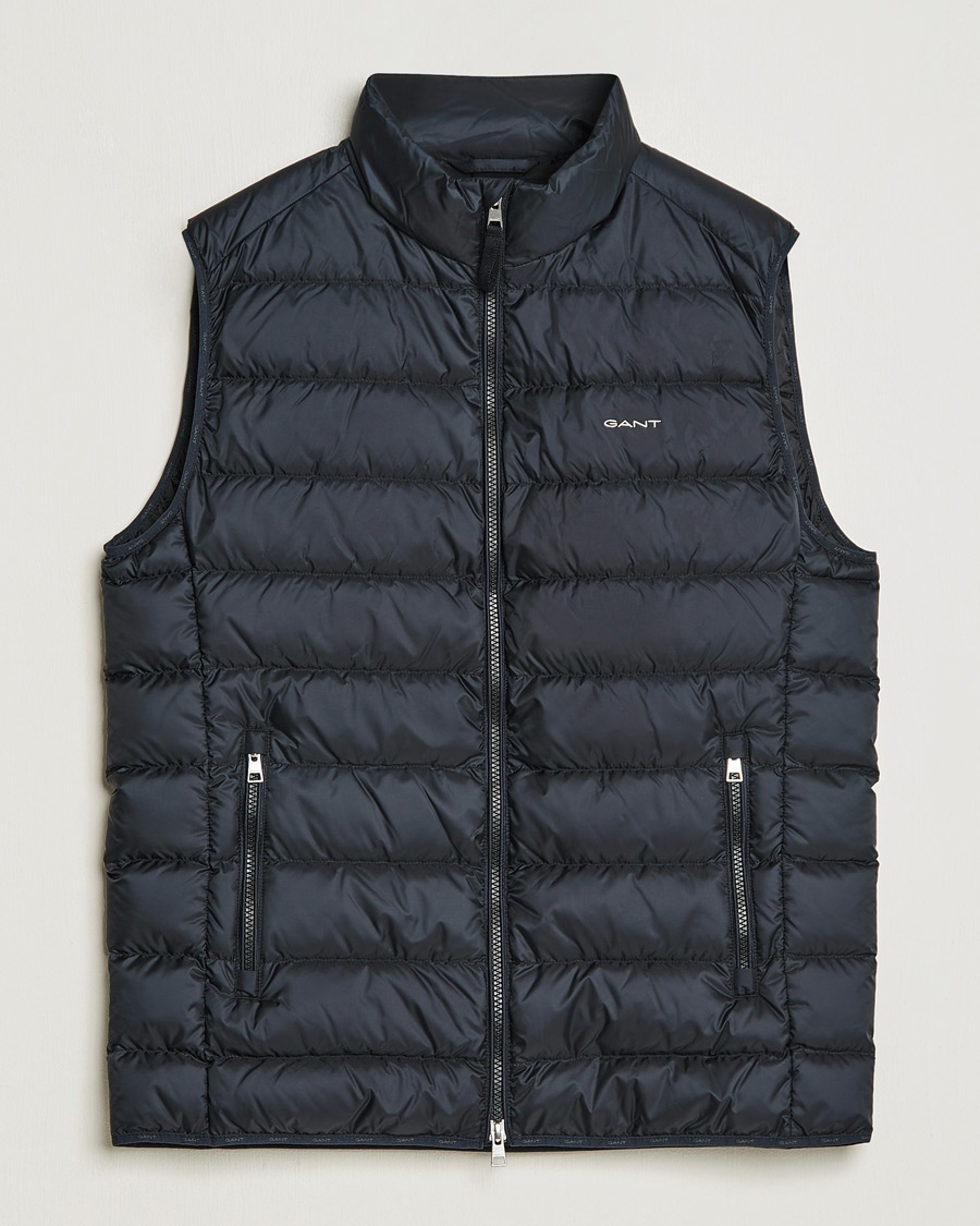 Gant The Light Down Gilet Black – Musta