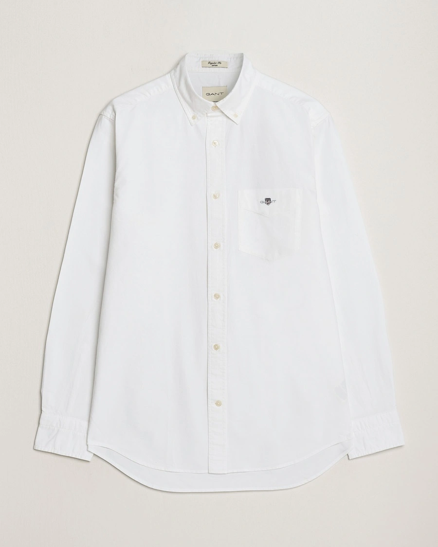 Gant Regular Fit Oxford Shirt White – Valkoinen