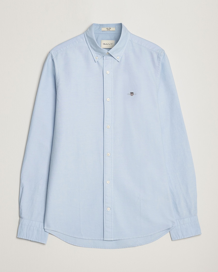 Gant Slim Fit Oxford Shirt Light Blue – Sininen