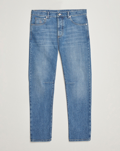 Mies | Relaxed fit | Brunello Cucinelli | Leisure Fit Jeans Medium Blue Wash
