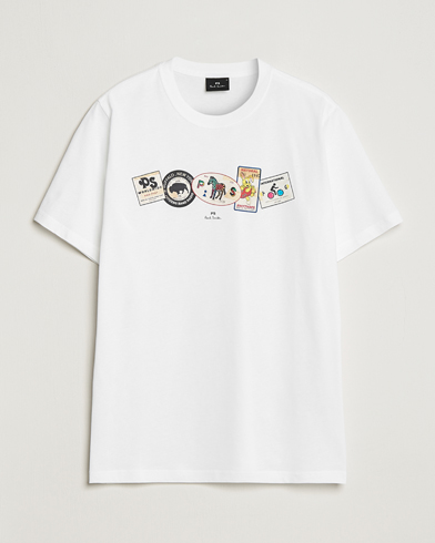 Mies | Paul Smith | PS Paul Smith | PS In A Row Crew Neck T-Shirt White