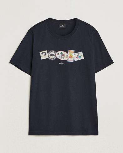 Mies | Paul Smith | PS Paul Smith | PS In A Row Crew Neck T-Shirt Navy