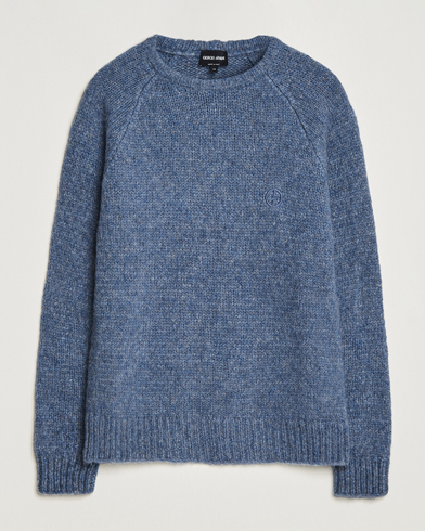 Mies |  | Giorgio Armani | Alpaca Wool Sweater Light Blue