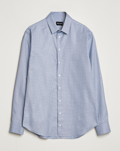 Mies | Giorgio Armani | Giorgio Armani | Micro Structure Dress Shirt Light Blue