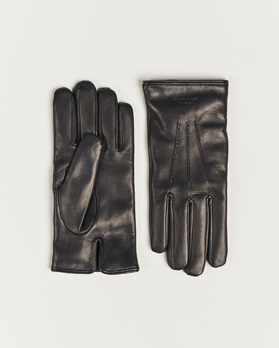 Mies |  | Giorgio Armani | Lamb Leather Gloves Black