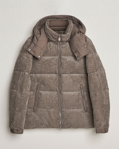 Mies | Save The Duck | Save The Duck | Albus Cord Padded Puffer Jacket Mud Grey