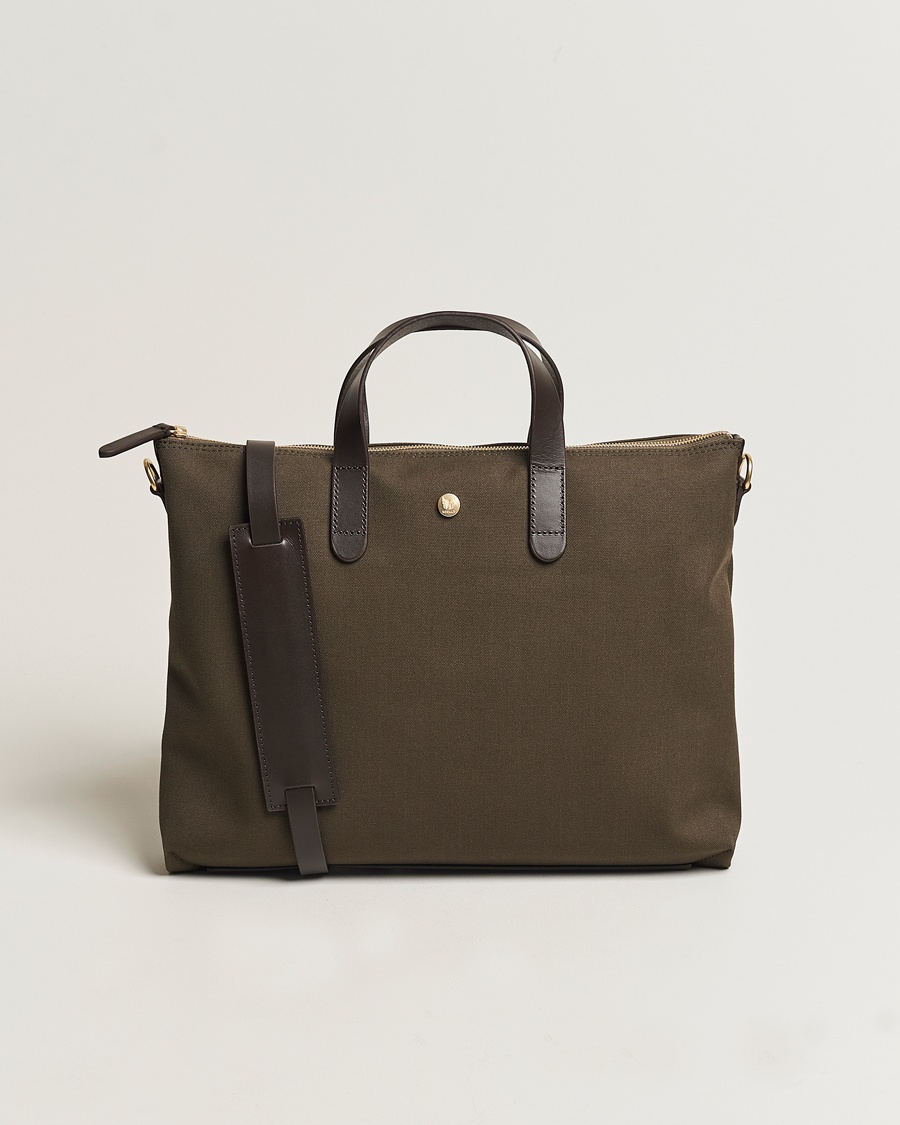 MismoM/S Canvas Slim BriefArmy/Dark Brown – Vihreä