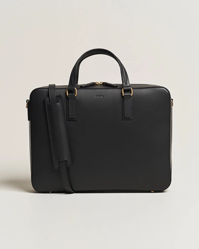 Mies | Mismo | Mismo | Morris Full Grain Leather Briefcase Black
