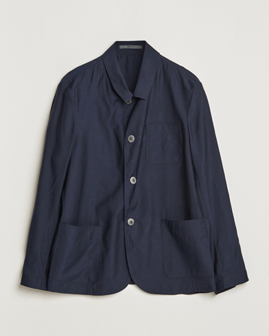 Mies |  | Giorgio Armani | Lightweight Silk Blend Chore Jacket Navy