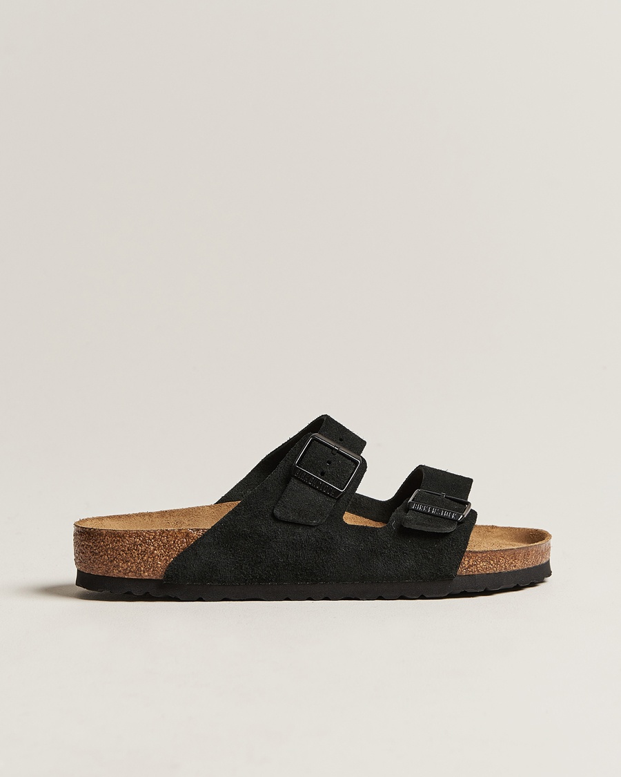 BIRKENSTOCK Arizona Soft Footbed Black Suede – Musta