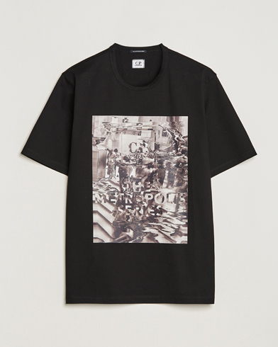 Mies |  | C.P. Company | Metropolis Mercerized Jersey Logo T-Shirts Black