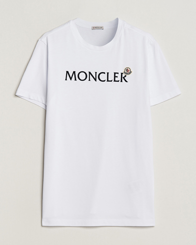 Mies | Lyhythihaiset t-paidat | Moncler | Lettering Logo T-Shirt White