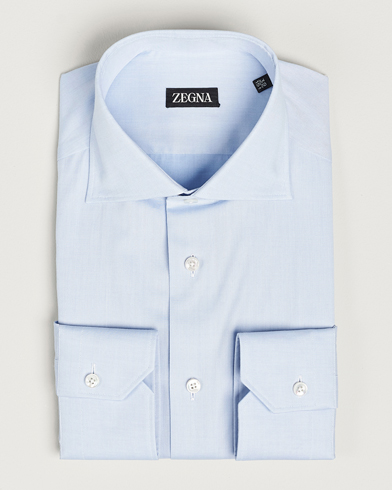 Mies | Quiet Luxury | Zegna | Slim Fit Dress Shirt Light Blue