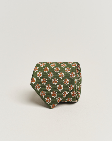 Mies |  | Altea | Printed Silk Tie Green