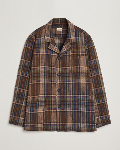 Mies | Massimo Alba | Massimo Alba | Florida Soft Wool Shirt Jacket Brown Check