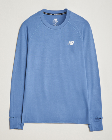 Mies |  | New Balance | Running Q Speed Jacquard Long Sleeve T-Shirt Mercury Blue