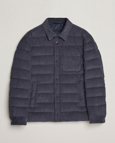 Mies |  | Herno | Corduroy Shirt Jacket Navy