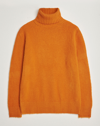 Mies | Piacenza Cashmere | Piacenza Cashmere | Brushed Wool Rollneck Orange