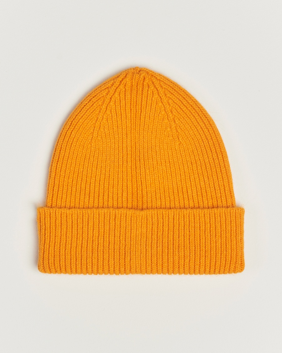 Le Bonnet Lambswool/Caregora Beanie Orange Peel – Oranssi