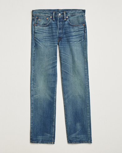 Mies |  | RRL | Straight Fit 5-Pocket Denim Once Washed