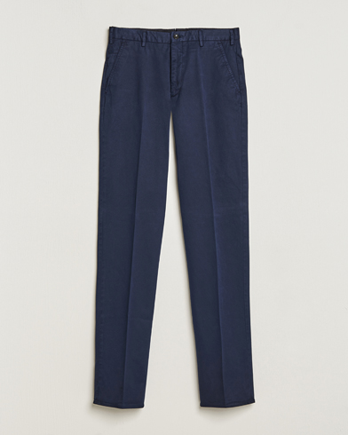 Mies |  | Incotex | Straight Fit Cotton Chinos Navy